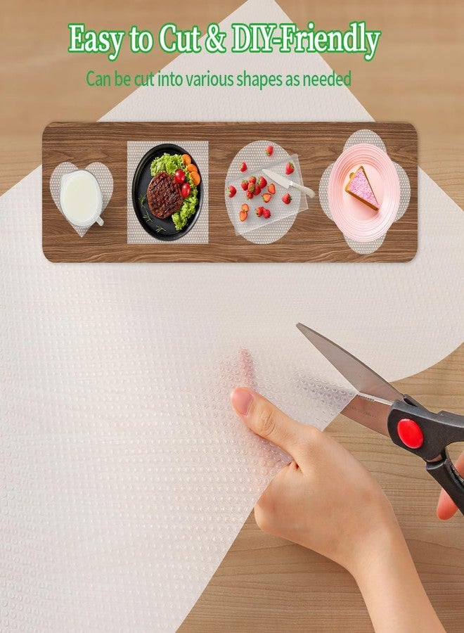 Zindoo Non-Slip Transparent Kitchen Drawer Liner Protection EVA Non-Adhesive Customisable Anti-Bacterial Waterproof for Drawer Fridge Cupboard Shelf Sink 30 x 150 cm - Image 4